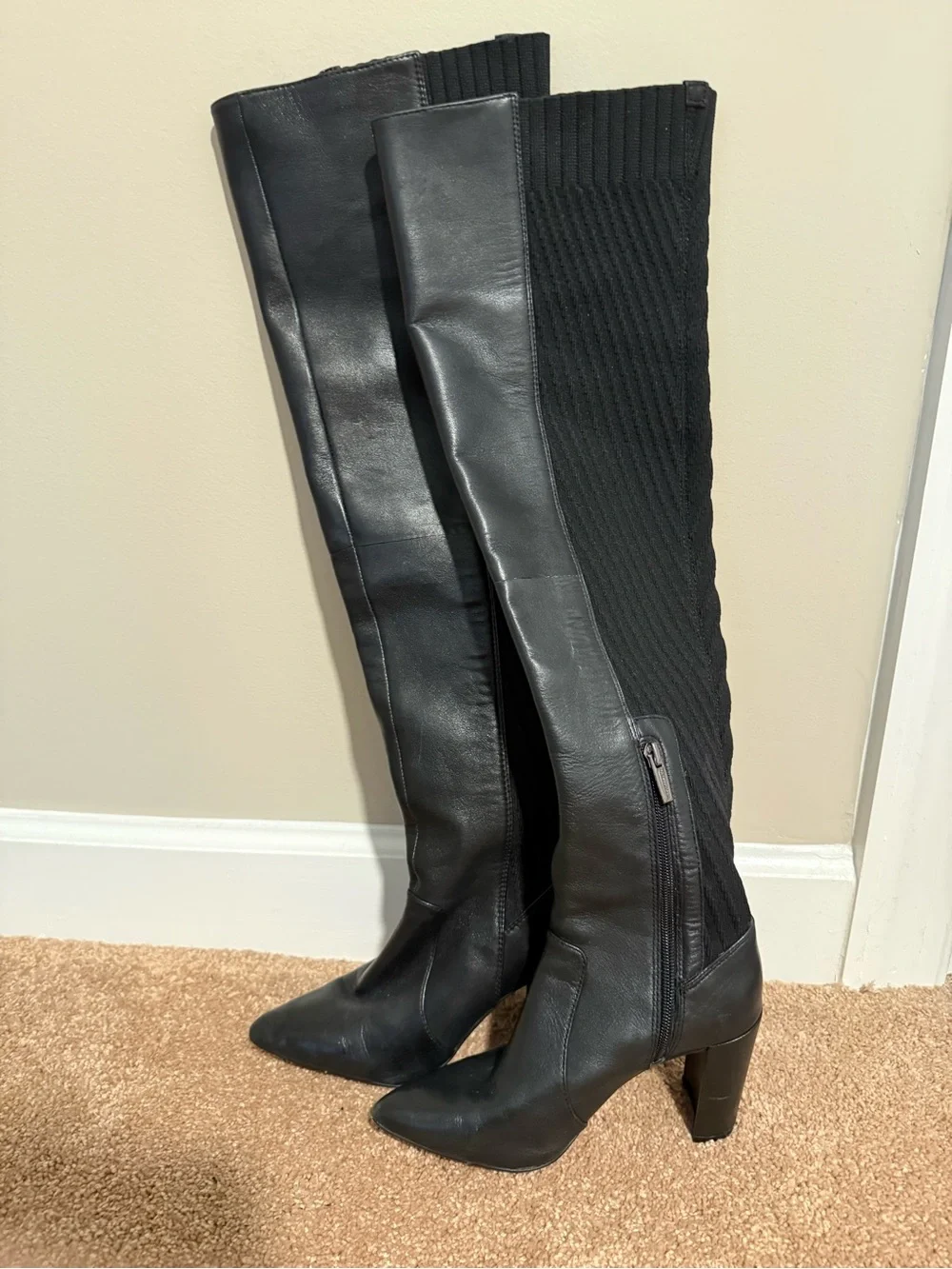Black Vince Camuto over the knee boots